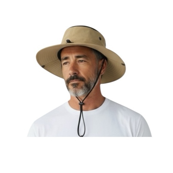 Ozark Trail Men's Tan Outdoors Hat - Picture 2 of 12